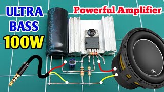 TDA2030 Powerful Ultra Bass Amplifier 100W DIY Amplifier Upgrade Circuit Diagram [upl. by Aivatnahs]