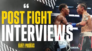 quotMasterclassquot  Devin Haney Regis Prograis amp Eddie Hearn Reaction [upl. by Bakemeier]