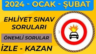 TEK SEFERDE KAZANABİLİRİZ  2024 OCAK ŞUBAT Ehliyet Sınavı Soruları  Ehliyet Sınav Soruları 2024 [upl. by Richardo]