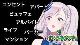 カタカナ語とかいう意味不明な概念に苦戦するレイネ【ホロライブ切り抜き  英語解説】 [upl. by Redd]