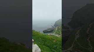 Breathtaking Coastal Vistas from Tintagel Castle Discover Scenic Masterpiece Cornwall UK shorts [upl. by Adev]