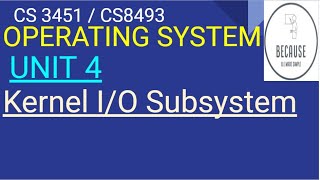 415 Kernel IO Subsystem in Tamil [upl. by Justen890]