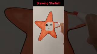 How to draw Starfish kids kidsdrawing kidsart starfish [upl. by Allare]