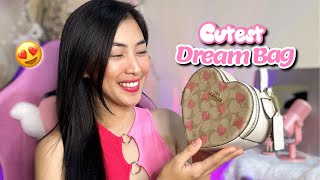 UNBOXING Coach Heart Bag  RA Garcia ♡ [upl. by Novat]