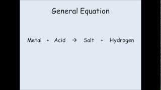 KS3 Chemistry  Reactions of Acids with Metals [upl. by Ansley]