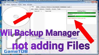 Wii Backup Manager not adding Files issue Fixed [upl. by Neened589]