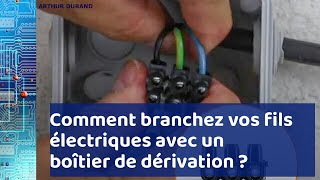 Boîtier de dérivation  comment raccorder vos fils électriques [upl. by Monagan]