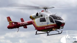 NOTAR MD902 Air Ambulance helicopter landing at Redhill Aerodrome [upl. by Enamrahs781]