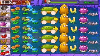 Plants Vs Zombies  Survival Night  All Upgraded Strategy Plants in HD Graphics Full Gameplay [upl. by Teragramyram402]