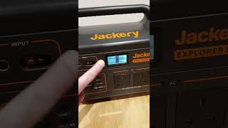 Resetting Jackery Explorer 1000  Thanks LITTLEEXPERIMENTCHANNEL1 jackery jackeryuk solarenergy [upl. by Oirretna]