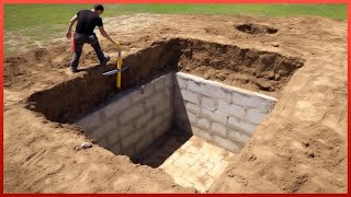 Man Builds Hidden Underground BUNKER in his Backyard  DIY Basement by AleksandrKvasha [upl. by Munson]