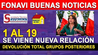 FONAVI LO ÚLTIMO PAGO REINTEGRO A FONAVISTAS DE LISTAS 1 AL 19 NUEVA RELACIÓN PAGO TOTAL EN GRUPOS [upl. by Oak925]