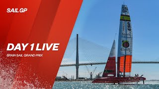 LIVE 2021 Spain SailGP  Day 1 [upl. by Yhtnomit]