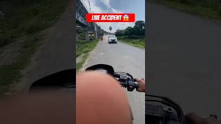 Car live accident😱🤯 subscribe youtube motorcycle bikelover accident bikecrash rider shorts [upl. by Jeff]