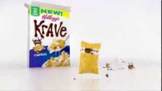 TV Spot  Kelloggs Krave  Breakfast Cereal  SMores [upl. by Eetak496]