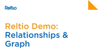 Reltio MDM Demo Relationships and Graph Technology [upl. by Lodhia]