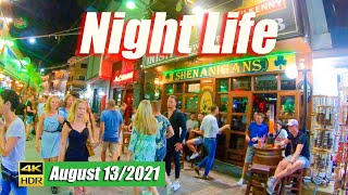 Nightlife Of Hersonissos Crete Greece 2021 Walking Tour [upl. by Zachar]