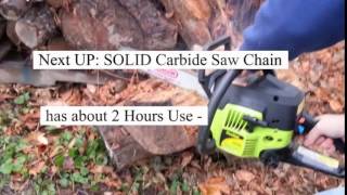 Solid Carbide Chainsaw Comparison [upl. by Etnwahs]