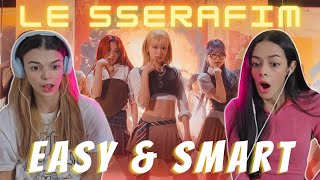 OUR FIRST TIME WATCHING LE SSERAFIM  EASY  Smart MVs [upl. by Asiret]