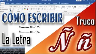 Como escribir la Ñ en un teclado en Ingles  Windows 10 y Windows 11 [upl. by Anrahs]