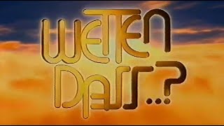 Das beste aus Wetten Dass 18032001 Fragment [upl. by Ellga]