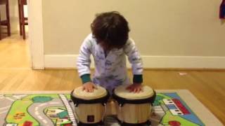 Bongo Drumming Child [upl. by Nomyt]