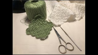 How To Crochet A Beautiful Shell Blanket using thread [upl. by Haneekas]