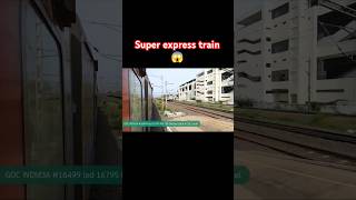 Super express train 😱🇮🇳 indianrailwayshighspeedtrain [upl. by Sarad]