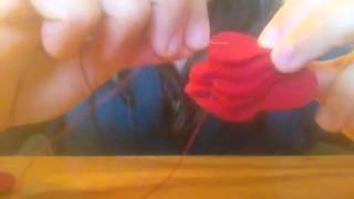 Fleece flower tutorial [upl. by Ydnagrub]