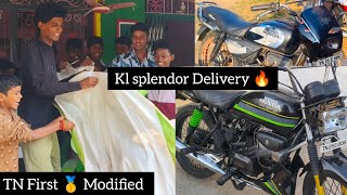 KL to😱TN First 🥇 splendor Delivery 🔥splendor Modified and Restoration  Motovlog 💥 [upl. by Aisinut]