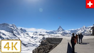 View of the Matterhorn in Zermatt Switzerland  Spring 2021【4K】 [upl. by Atat]