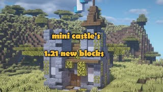 mini castles builds  minecraft [upl. by Ynohtnad]