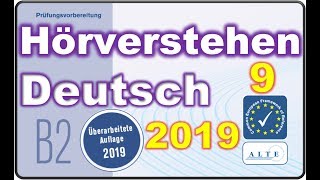 Telc B2 Prüfung Modelltest 9 B2 allgemein Hörverstehen Deutsch 01092019 [upl. by Spiers]