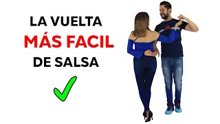 Aprende la VUELTA mas FÁCIL de la SALSA 🕺💃✅ [upl. by Yregram]