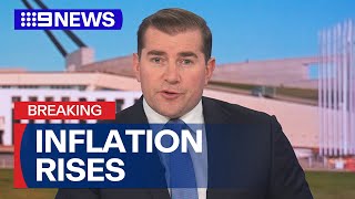 Inflation rises to 38 per cent  9 News Australia [upl. by Yirinec421]