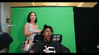 iShowSpeeds hair dresser Courtney gets trolled by his subscribers [upl. by Claudelle285]