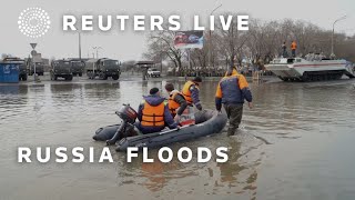 LIVE Flood zone in Russia’s Orenburg region [upl. by Atilrep]