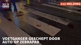 VOETGANGER GESCHEPT DOOR AUTO OP ZEBRAPAD [upl. by Eedissac152]