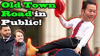 OLD TOWN ROAD remix Lil Nas X Billy ray cyrus  DANCE IN PUBLIC [upl. by Prissy955]