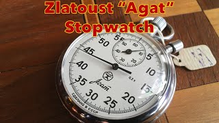 Soviet Russian Zlatoust quotAgatquot Stopwatch Unboxing [upl. by Annat]