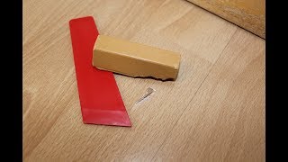 How to fix a chip in laminate flooring  NO CUTTING [upl. by Elberfeld]