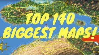 Top 140 BIGGEST Maps in Open World Games [upl. by Mattheus]