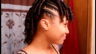 Flexi Rod Mohawk HAIR TUTORIAL  Flat Twists [upl. by Eelnodnarb]