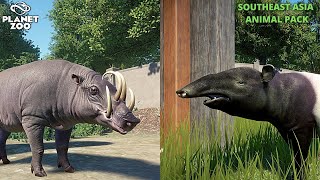 NEW Planet Zoo DLC  Southeast Asia Pack  Quick Showcase of 8 Animals [upl. by Arodasi]