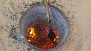 How to grill chicken underground Mandy Palestinian way [upl. by Eilama964]