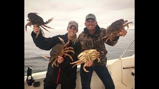 MASSIVE Dungeness CRAB Catch Clean Cook With UNDERWATER VIEW [upl. by Bard748]