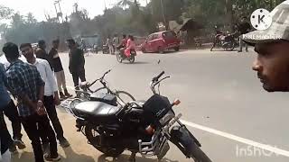 Madhepura jila medical college ke pass bahut bada ghatna ho chuka hai accident bike [upl. by Zusman6]