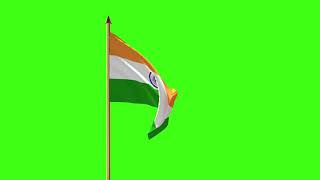 Indian Flag Green Screen  Silver screen animation [upl. by Mathian]