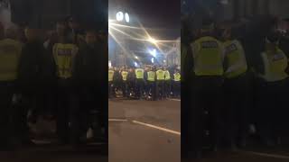 Crystal Palace v Brighton and scuffles [upl. by Aramanta]