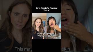 Dermatologist Reacts To Flaxseed Gel Botox dermatologist [upl. by Nakasuji]